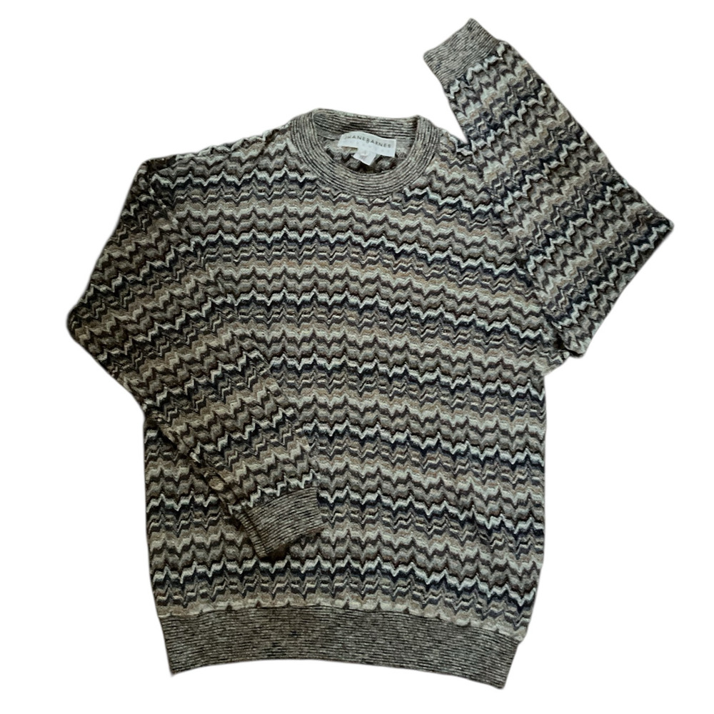 Vintage Jhane Barnes Menswear Zig Zag Knit Sweater Size L